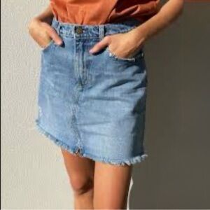 NOBODY DENIM “Panel skirt” denim highrise